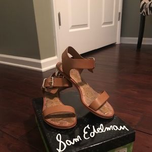 Sam Edelman Trixie Buckle Sandal Tan Size 7.5